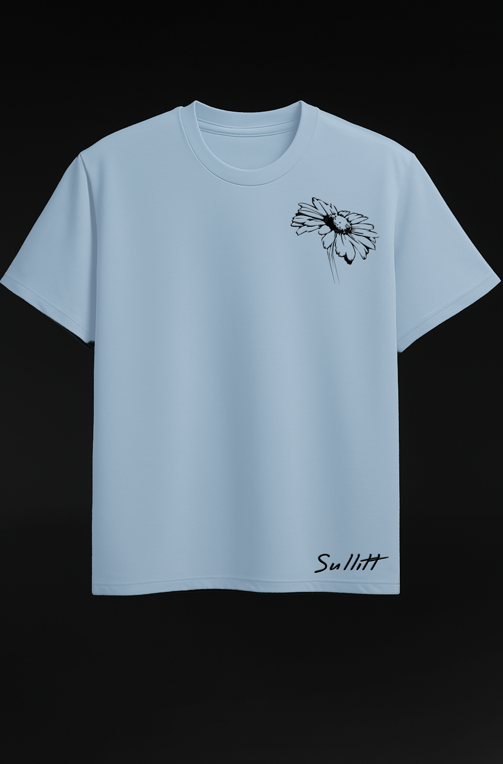 SET OF 3 Orng MAMA, Dark Brown Angel Tee, Blue Blossom Rain Flower Tee