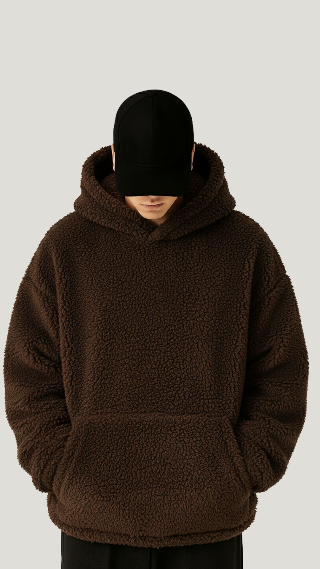 Sherpa Brown Furr oversized hoodie