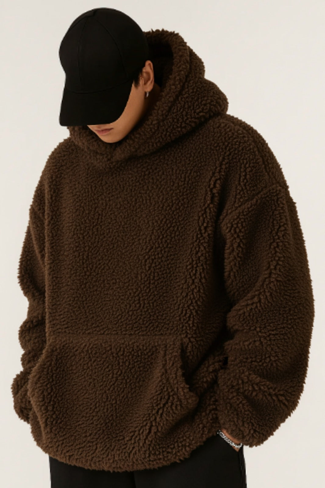 Sherpa Brown Furr oversized hoodie