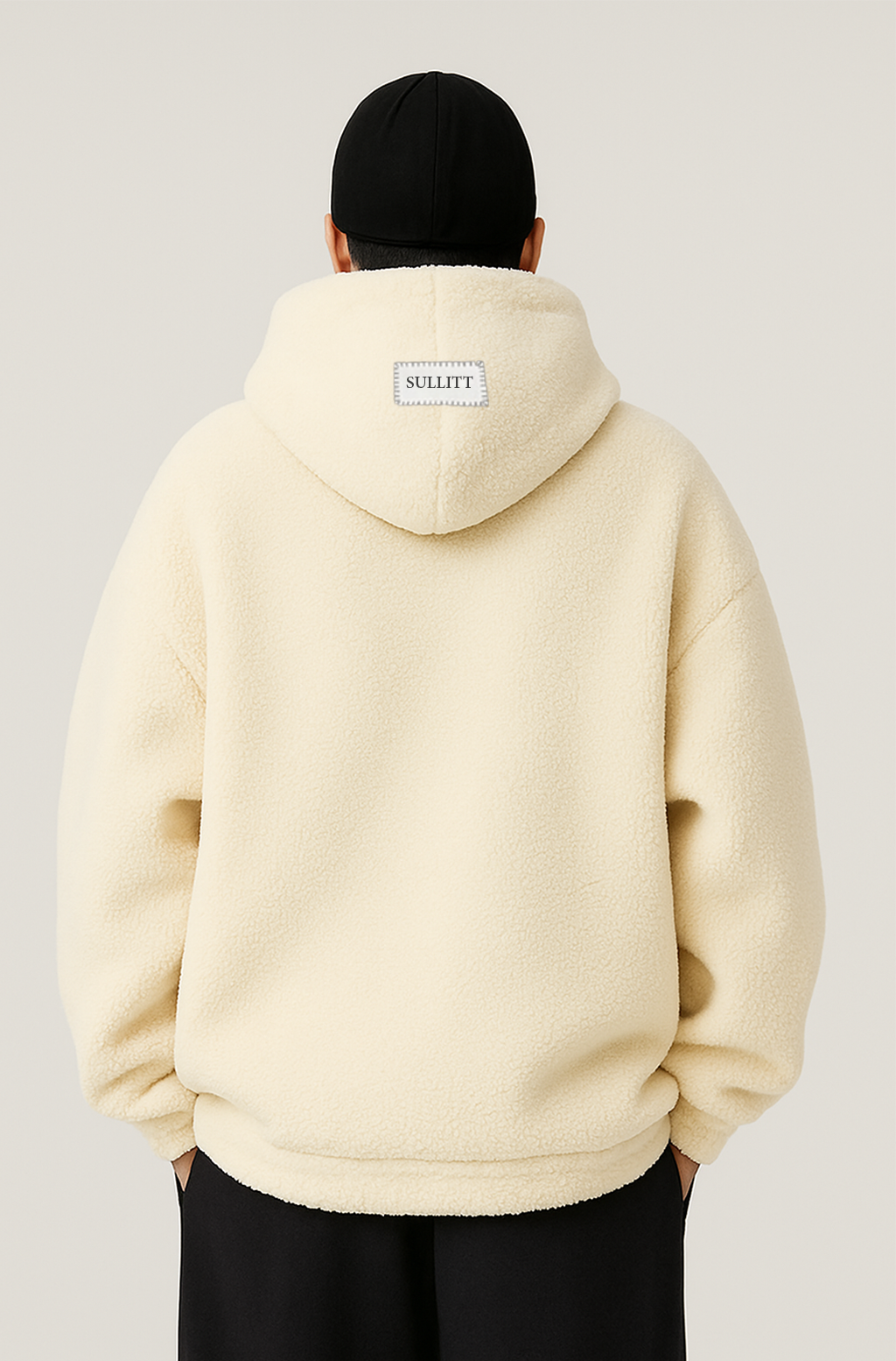 Sherpa White Furr oversized hoodie