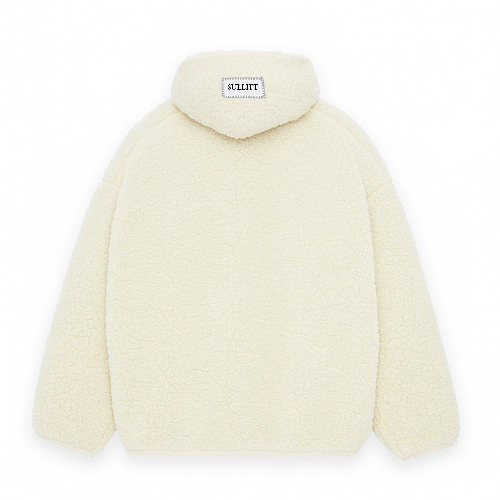 Sherpa White Furr oversized hoodie