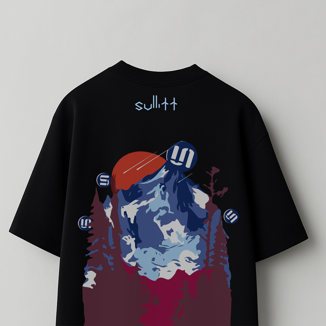 BLACK MOUNTAIN OVERSIZED T - SHIRT - SULLITT