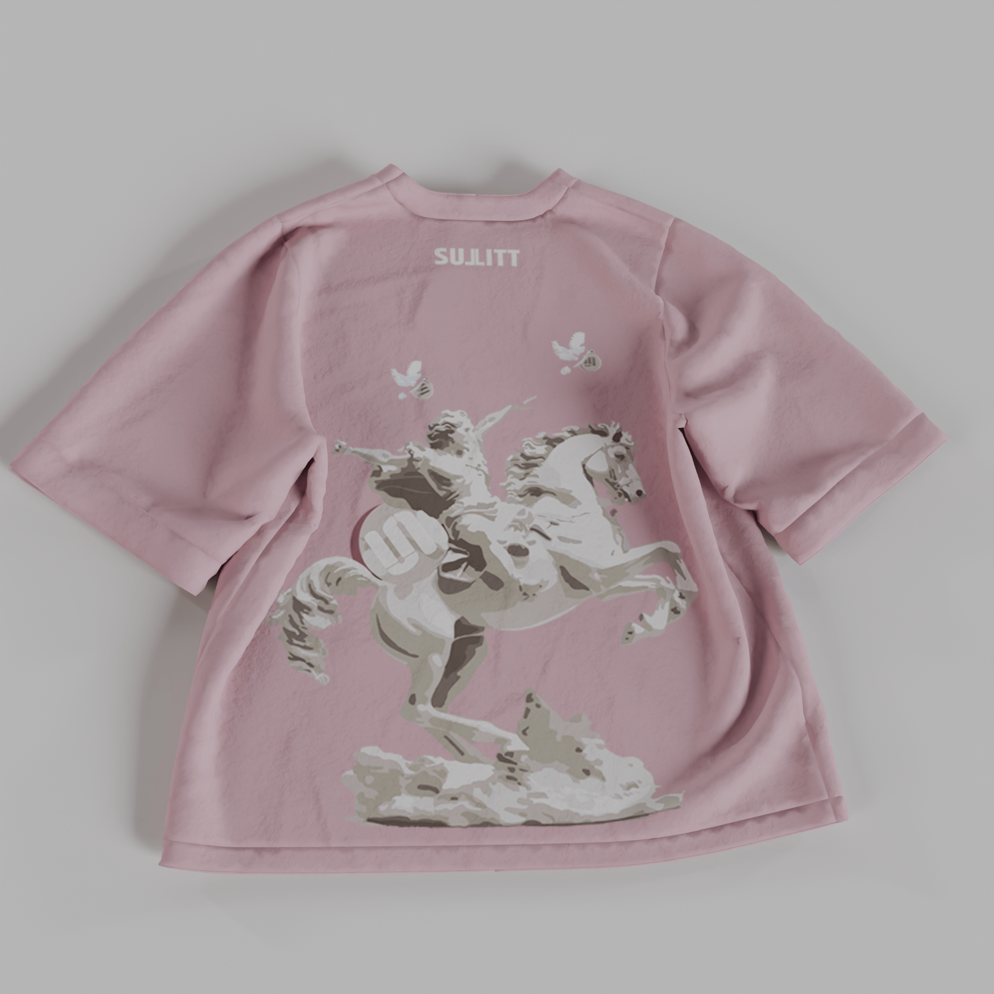 HORSE PINK OVERSIZED T - SHIRT - SULLITT