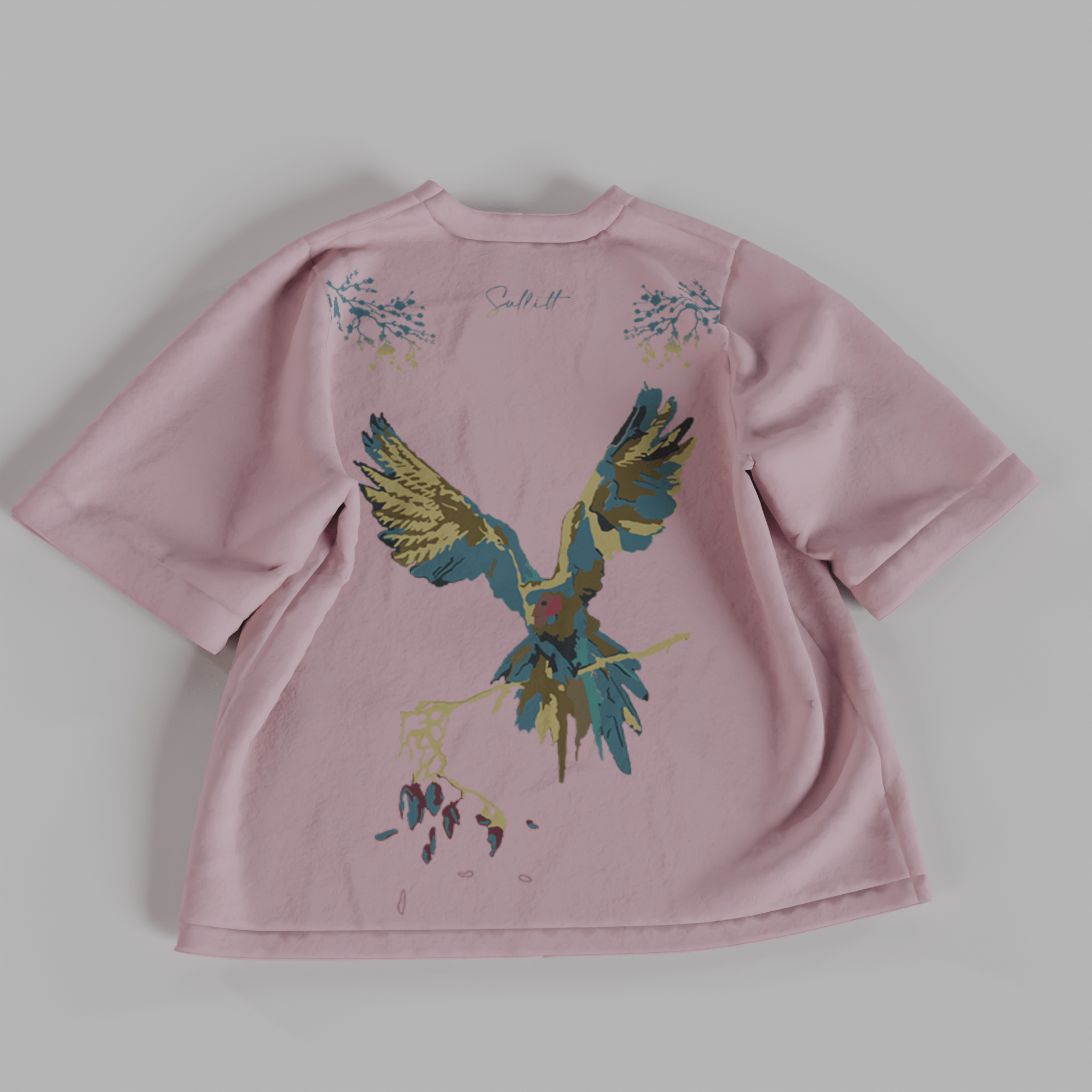 VIVIDLY PARROT PINK OVERSIZED T - SHIRT - SULLITT