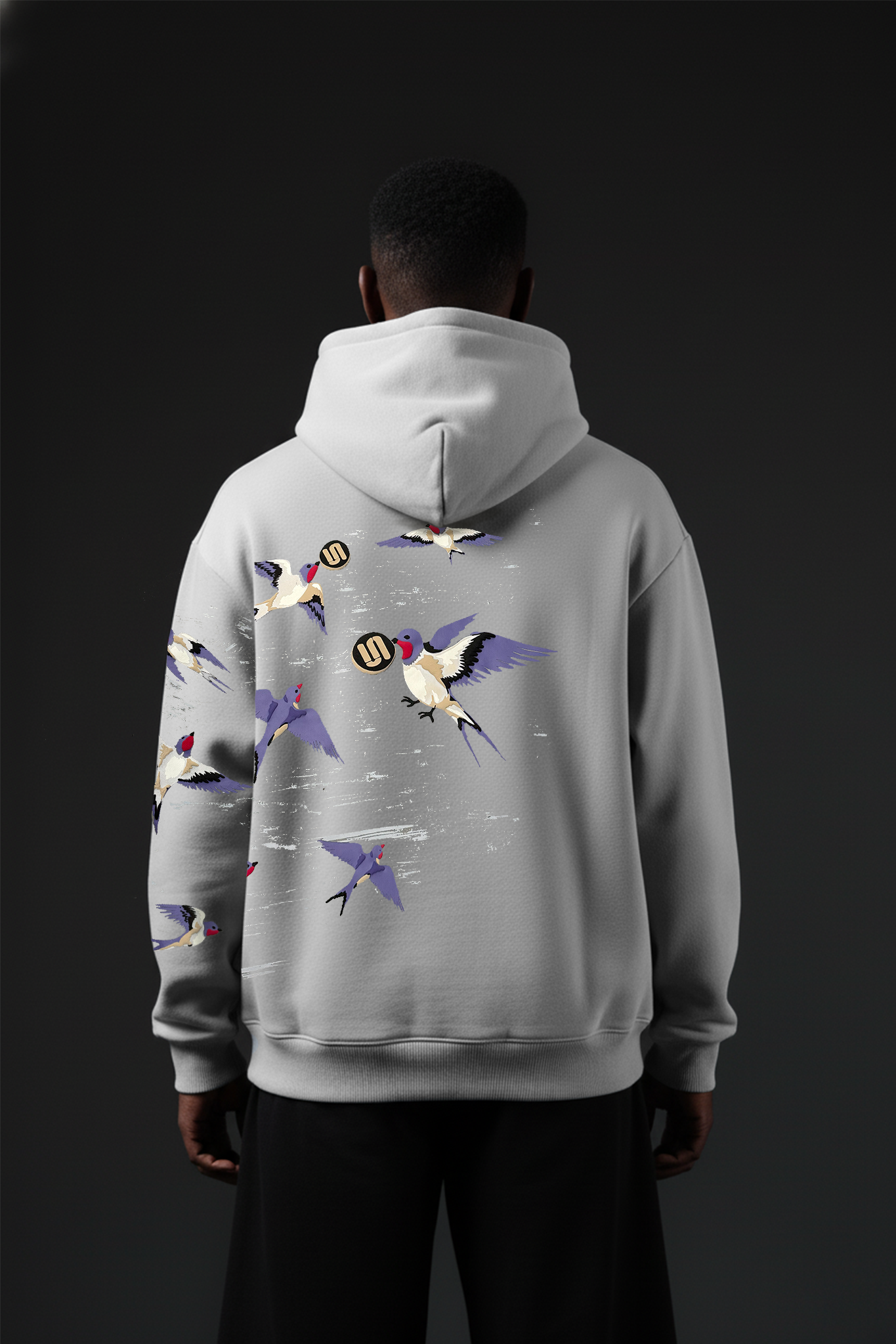 RISE ABOVE GREYWINGS HOODIE