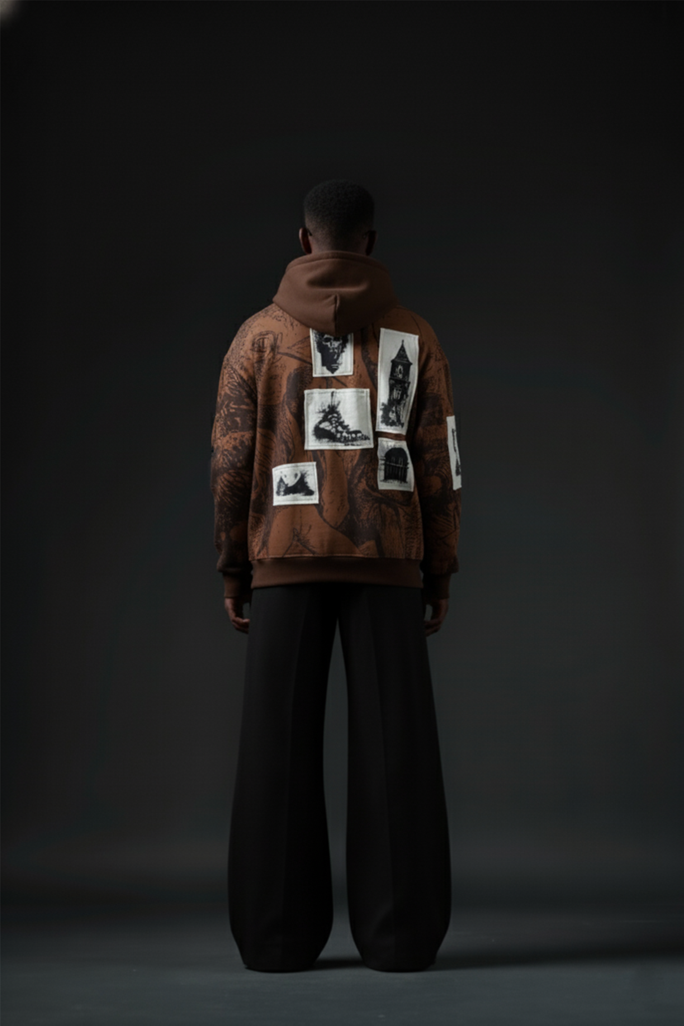 Urban Roast Brown AOP Hoodie