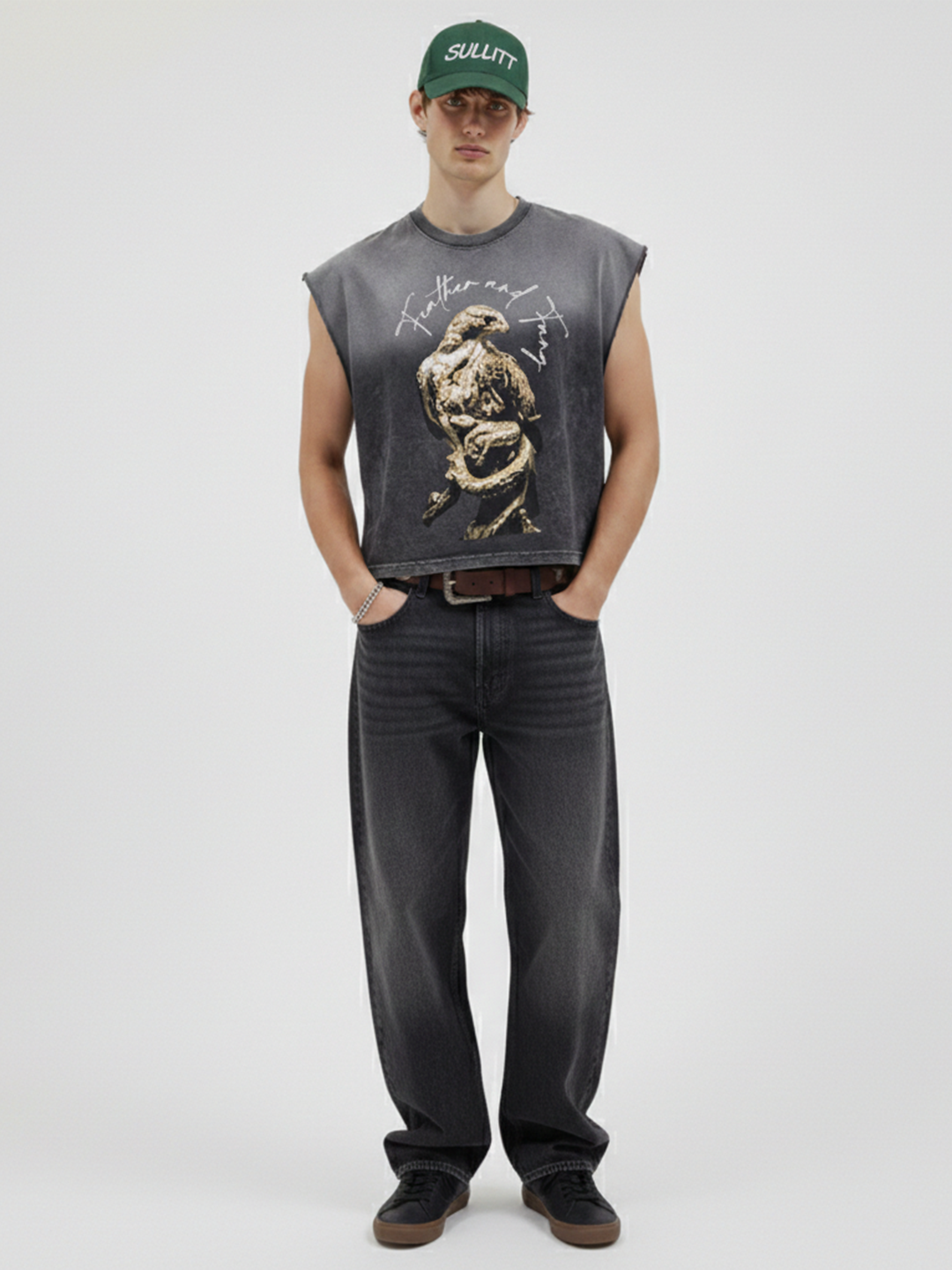 Death Scavenger Acid Wash Tank Top