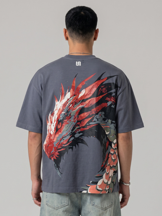 Grey Dragon Crest Tee