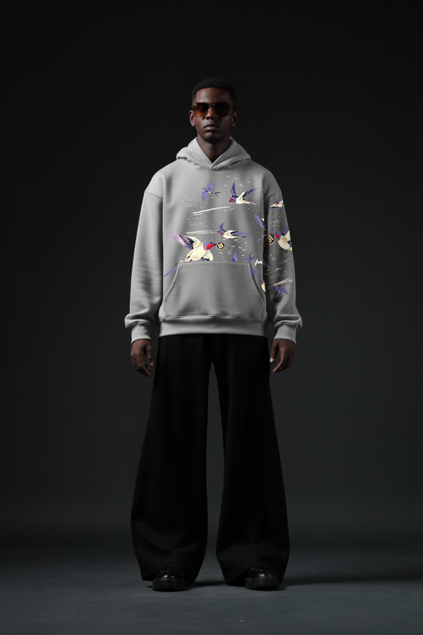 RISE ABOVE GREYWINGS HOODIE