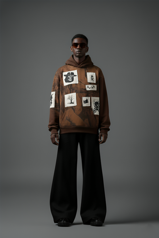 Urban Roast Brown AOP Hoodie