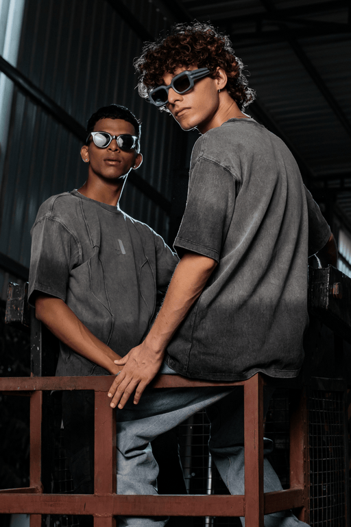 GREY THREADBARE TEE - SULLITT