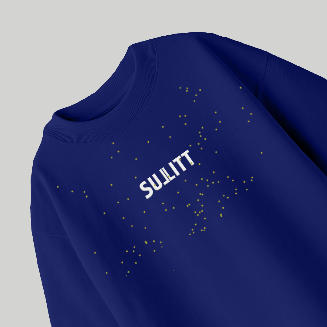 MOON WALKER BLUE OVERSIZED T - SHIRT - SULLITT